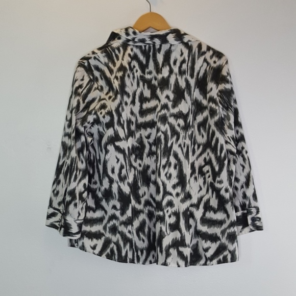 FoxCroft Wrinkle Free Fitted Patterned Shirt Sz 18 - Picture 5 of 6